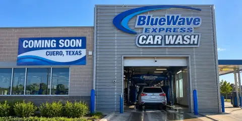 BlueWave Express Car Wash in Cuero, TX